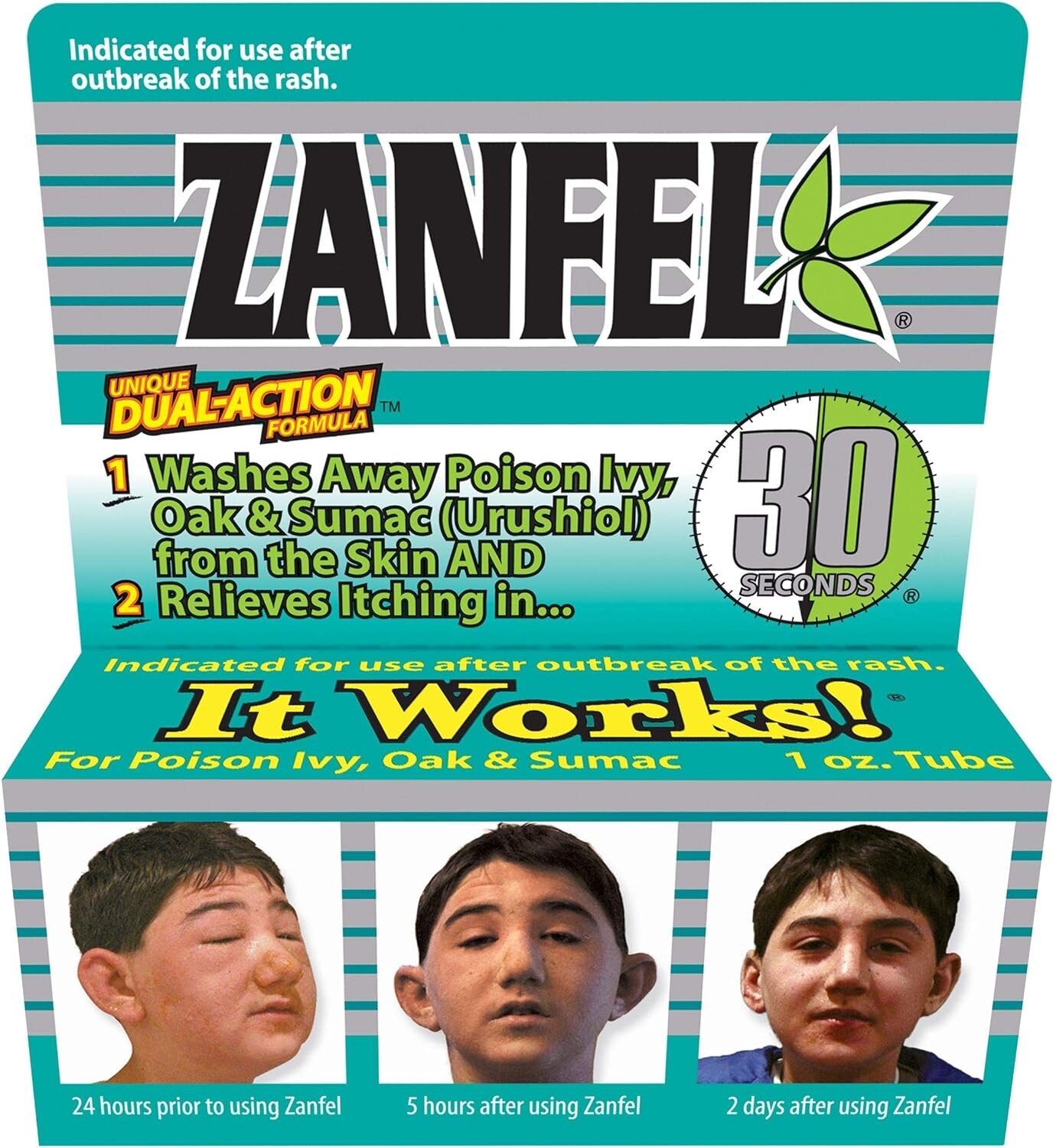 Zanfel Unique Duel-Action Formula Poison Ivy, Oak & Sumac Wash Cream 1 oz. Tube Zanfel Unique Duel-Action Formula Poison Ivy, Oak & Sumac Wash Cream 1 oz. Tube