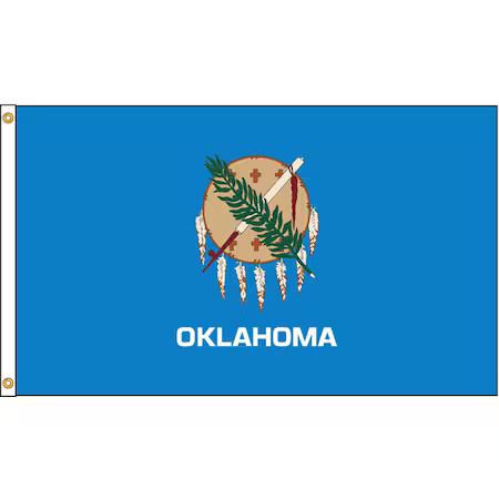 Annin Flagmakers 144380 Oklahoma Flag, 5X8 Ft, Nylon Annin Flagmakers 144380 Oklahoma Flag, 5X8 Ft, Nylon