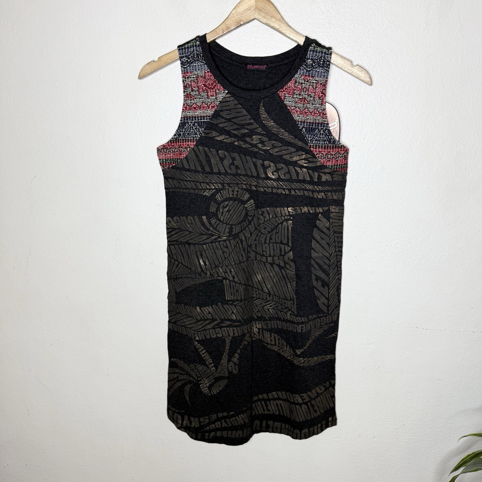 New Custo Barcelona Newest Dress Foul Sleeveless Embroidered Womens Small New Custo Barcelona Newest Dress Foul Sleeveless Embroidered Womens Small