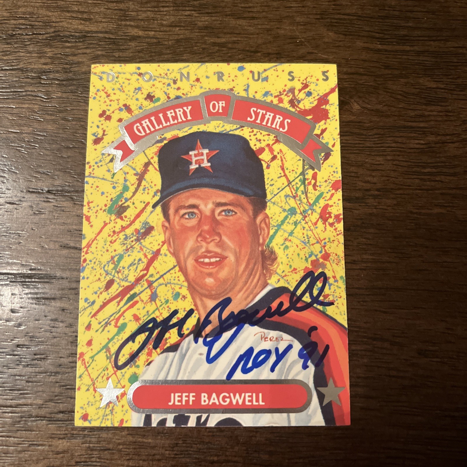 1992 Donruss Jeff Bagwell Signed Gallery Of Stars Auto Houston Astros HOF COA 1992 Donruss Jeff Bagwell Signed Gallery Of Stars Auto Houston Astros HOF COA