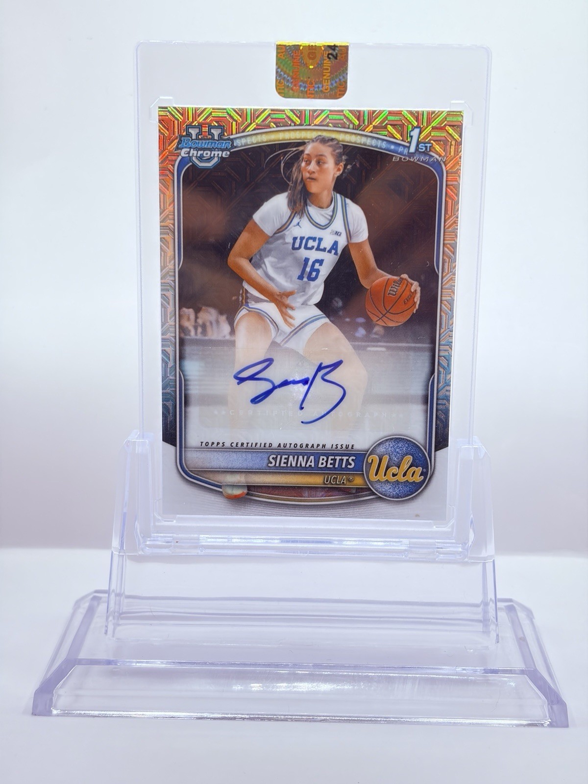 2025-26 Bowman Chrome Sienna Betts Auto Mojo Refractor 1st Bowman UCLA Bruins