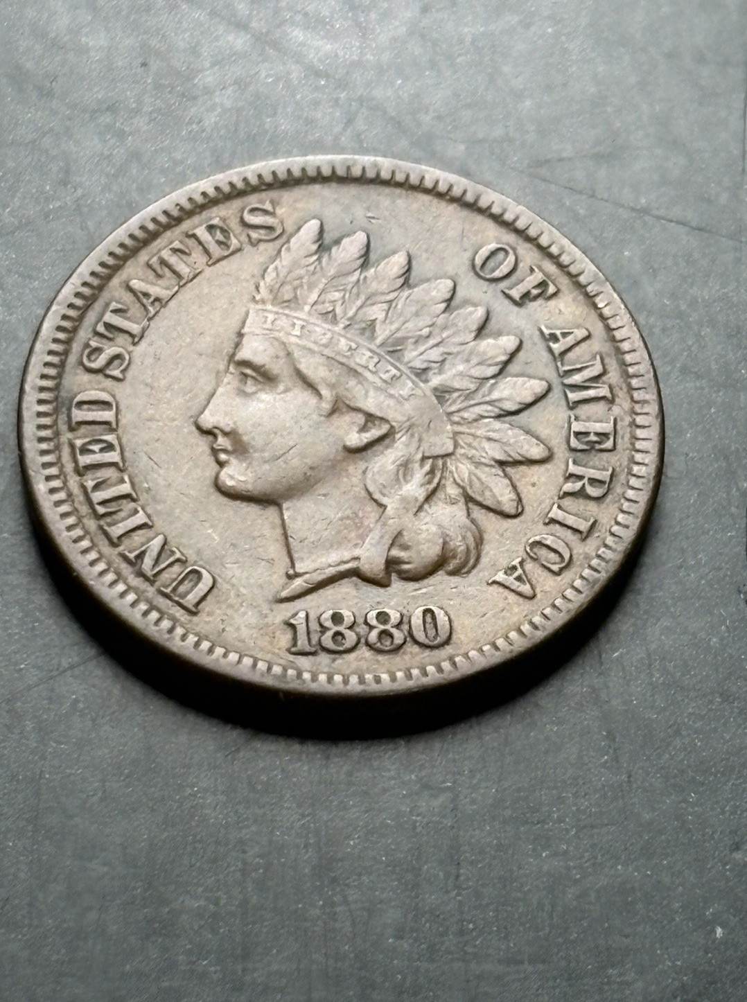 1880 Indian Head Cent - Nice Details - 1880 Indian Head Cent - Nice Details -