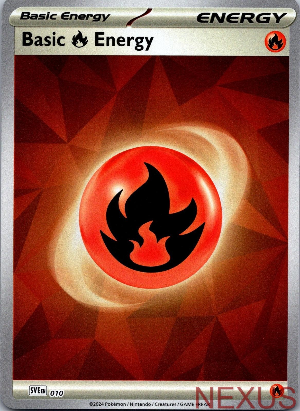 Basic Fire Energy 010 Holo Near Mint Basic Fire Energy 010 Holo Near Mint