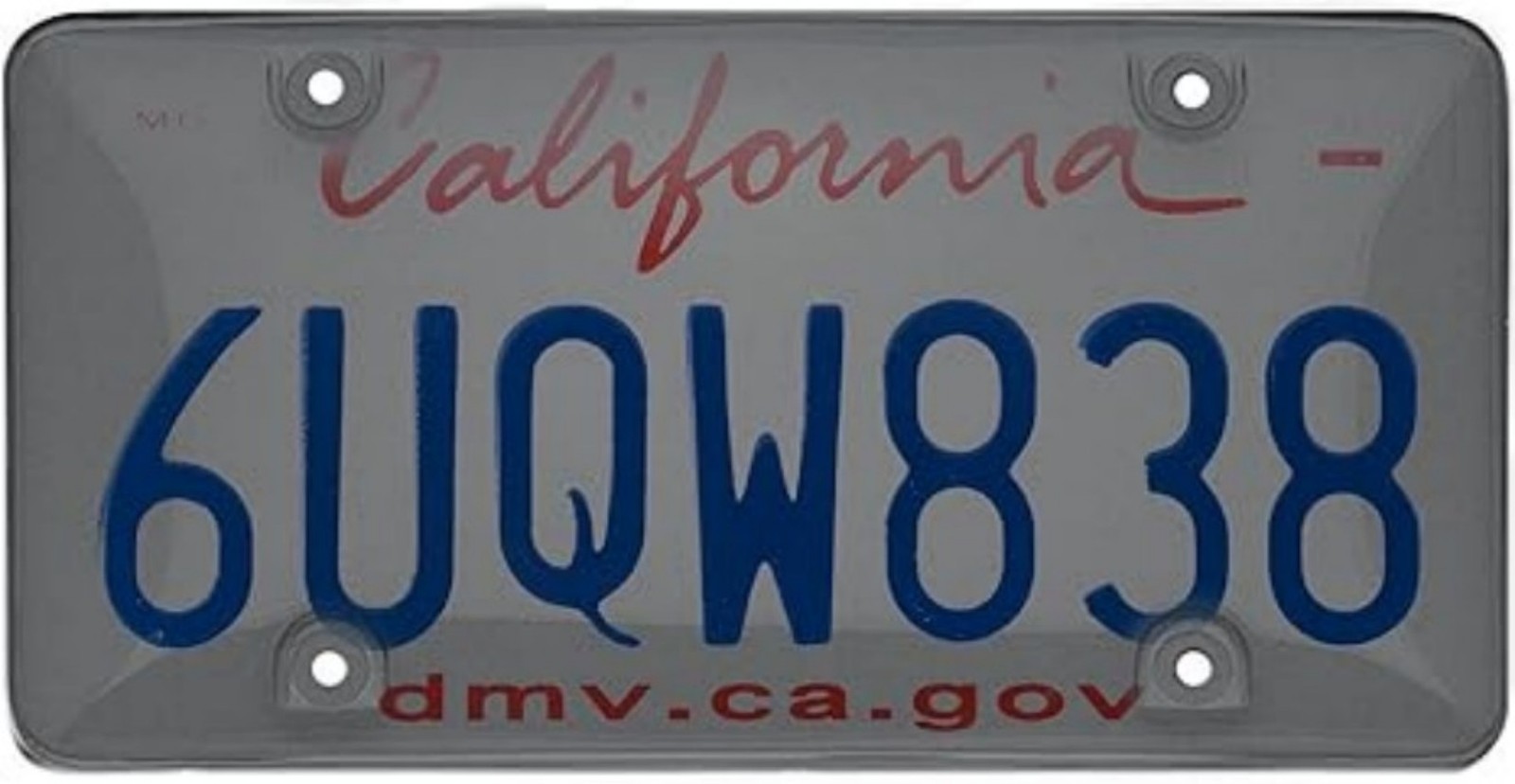 2 Pack Smoke Tinted License Plate Cover Shield US Standard Tag Protector