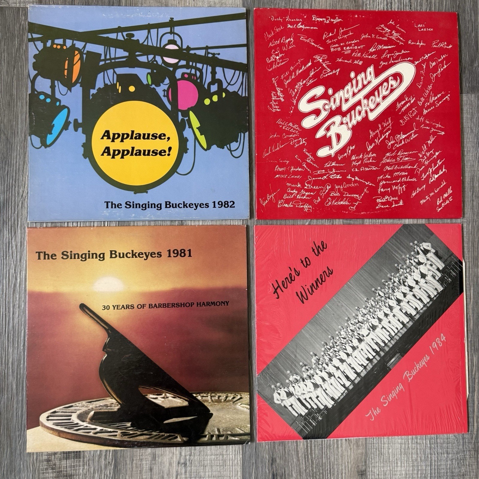 Vtg Singing Buckeyes Vinyl Record Lot Ohio State 80s 1981 1982 1983 Barbershop Vtg Singing Buckeyes Vinyl Record Lot Ohio State 80s 1981 1982 1983 Barbershop