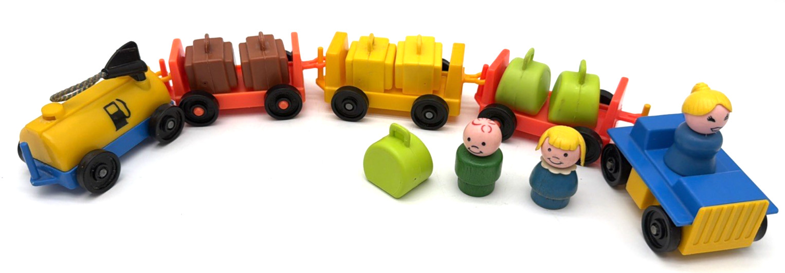 Vintage Fisher Price Little People | Accessories Lot | Airport | #996 Luggage Vintage Fisher Price Little People | Accessories Lot | Airport | #996 Luggage