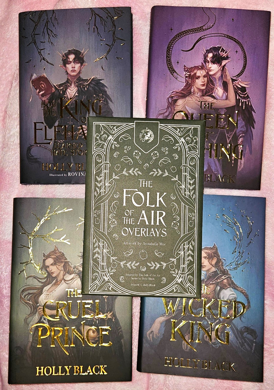 FairyLoot Folk of the Air Iron Editions Holly Black 4 Book Set + Overlays