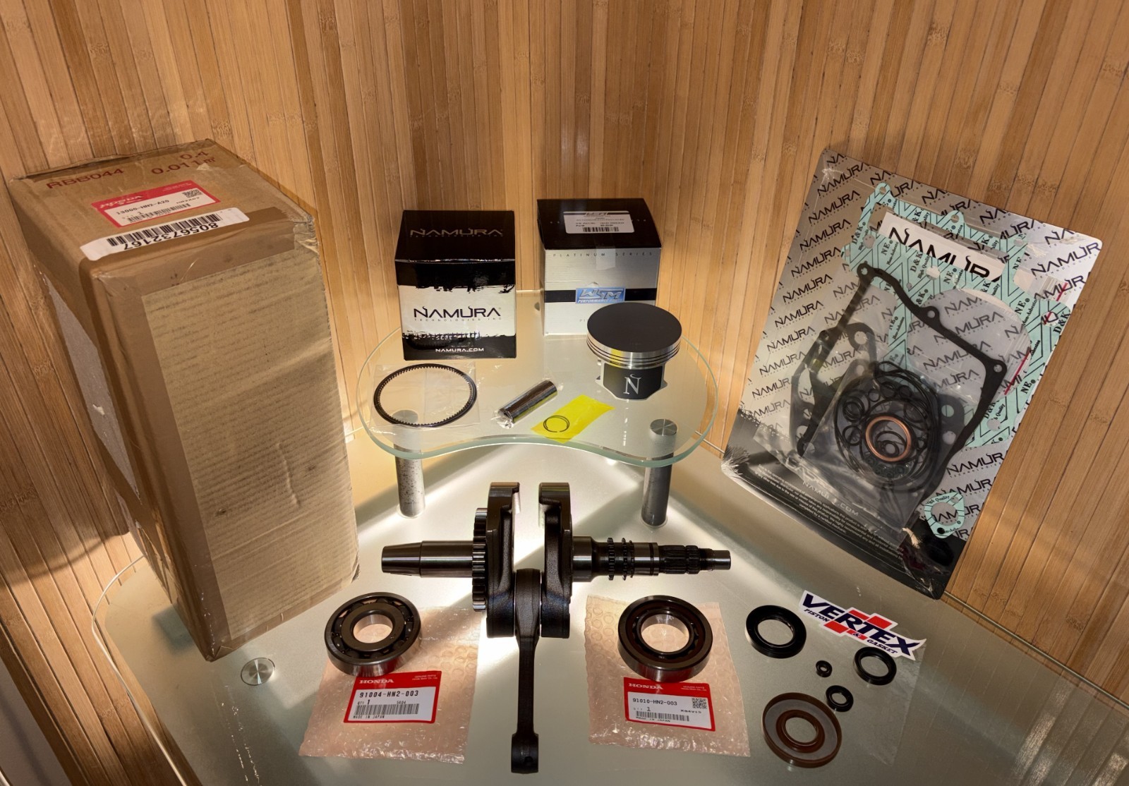 2001-14 Honda TRX500FA /FP RUBICON Engine Rebuild Kit Crank+Piston+Gasket - AUTO