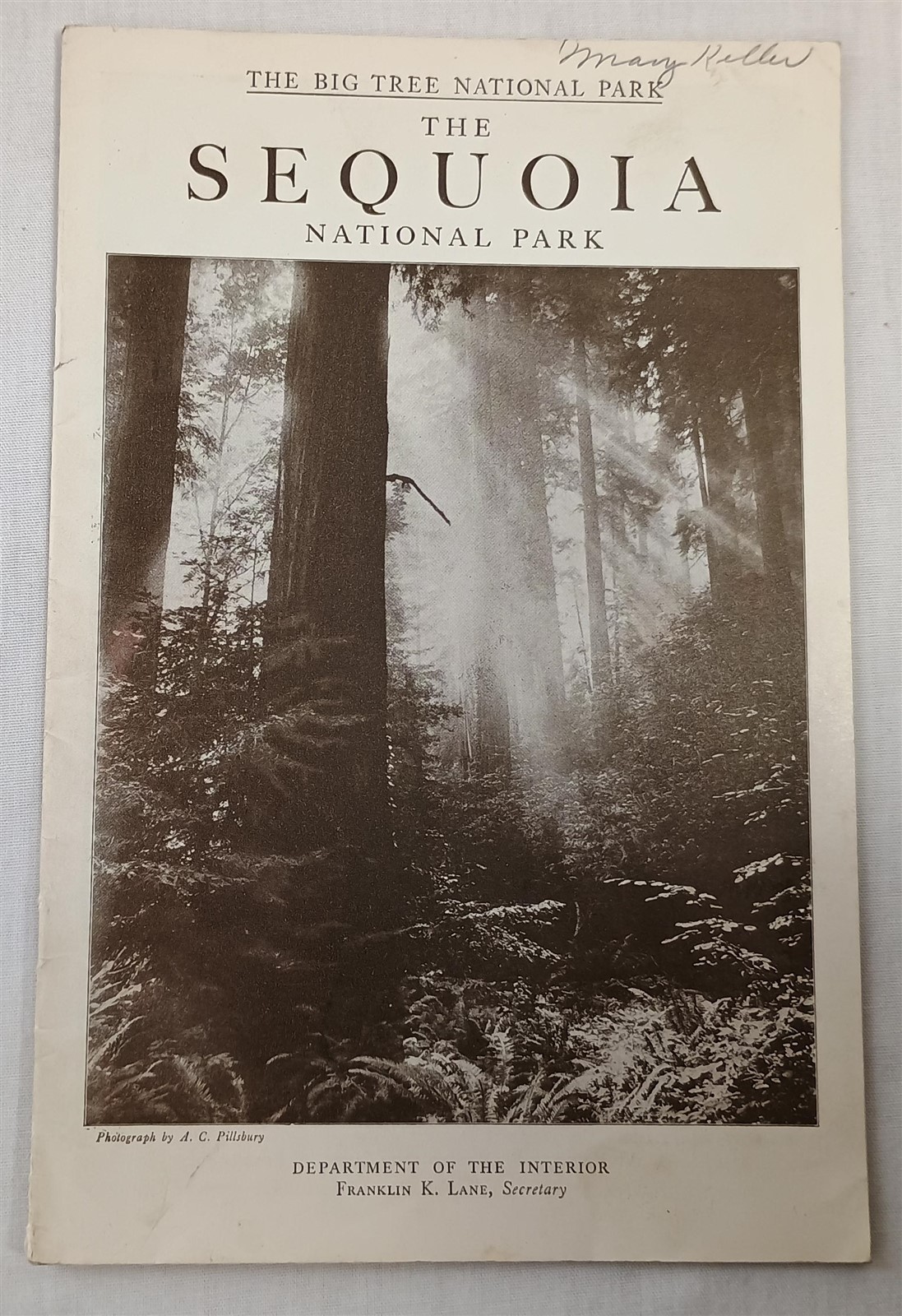 The Sequoia National Park Vintage Informational Book 1913-1920