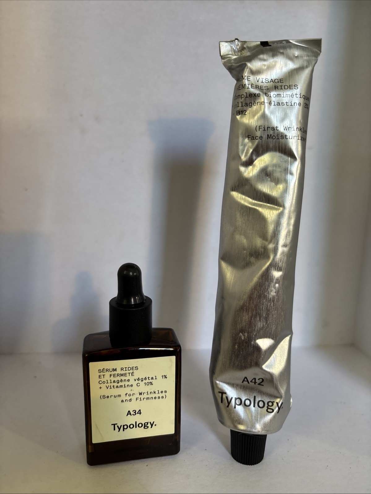 Typology A34 Serum For wrinkles & A42 First Wrinkles Moisturizer Typology A34 Serum For wrinkles & A42 First Wrinkles Moisturizer