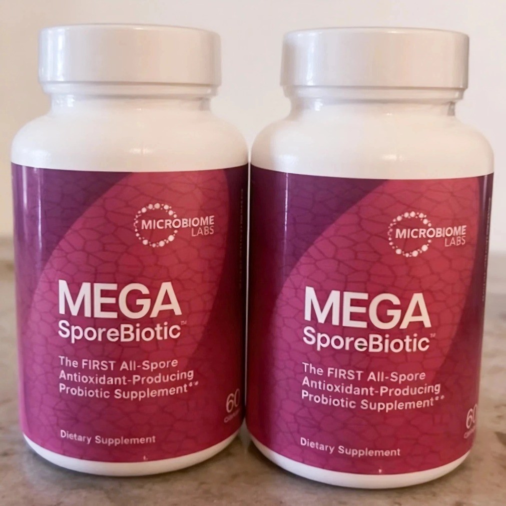 2 Packs Mega SporeBiotic Probiotic, High Potency for Microbiome Wellness Support