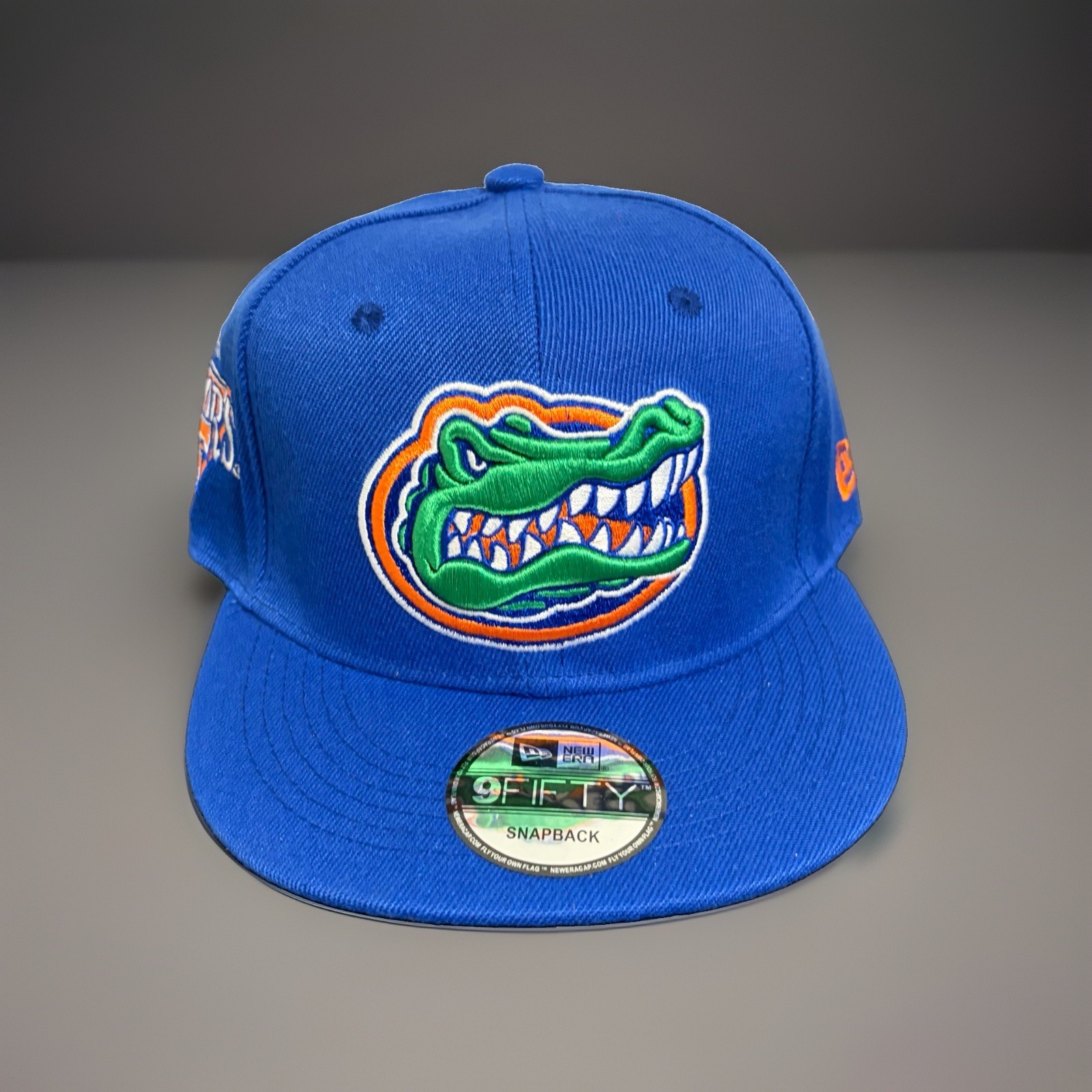 Florida Gators New Era Snapback Hat Blue Flat Brim Adjustable Cap Florida Gators New Era Snapback Hat Blue Flat Brim Adjustable Cap