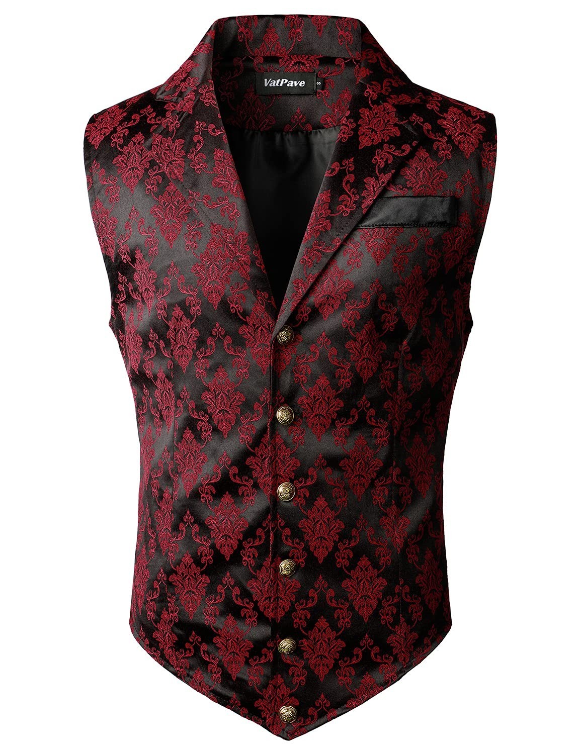Men\'s Victorian Steampunk Waistcoat Vest - Gothic Style, Formal Fashion, Size Op Men\'s Victorian Steampunk Waistcoat Vest - Gothic Style, Formal Fashion, Size Op