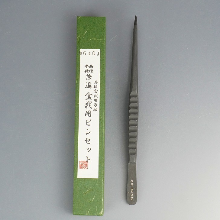 Japanese Bonsai Tweezers Straight Type Kaneshin Premium Care Tool Japan