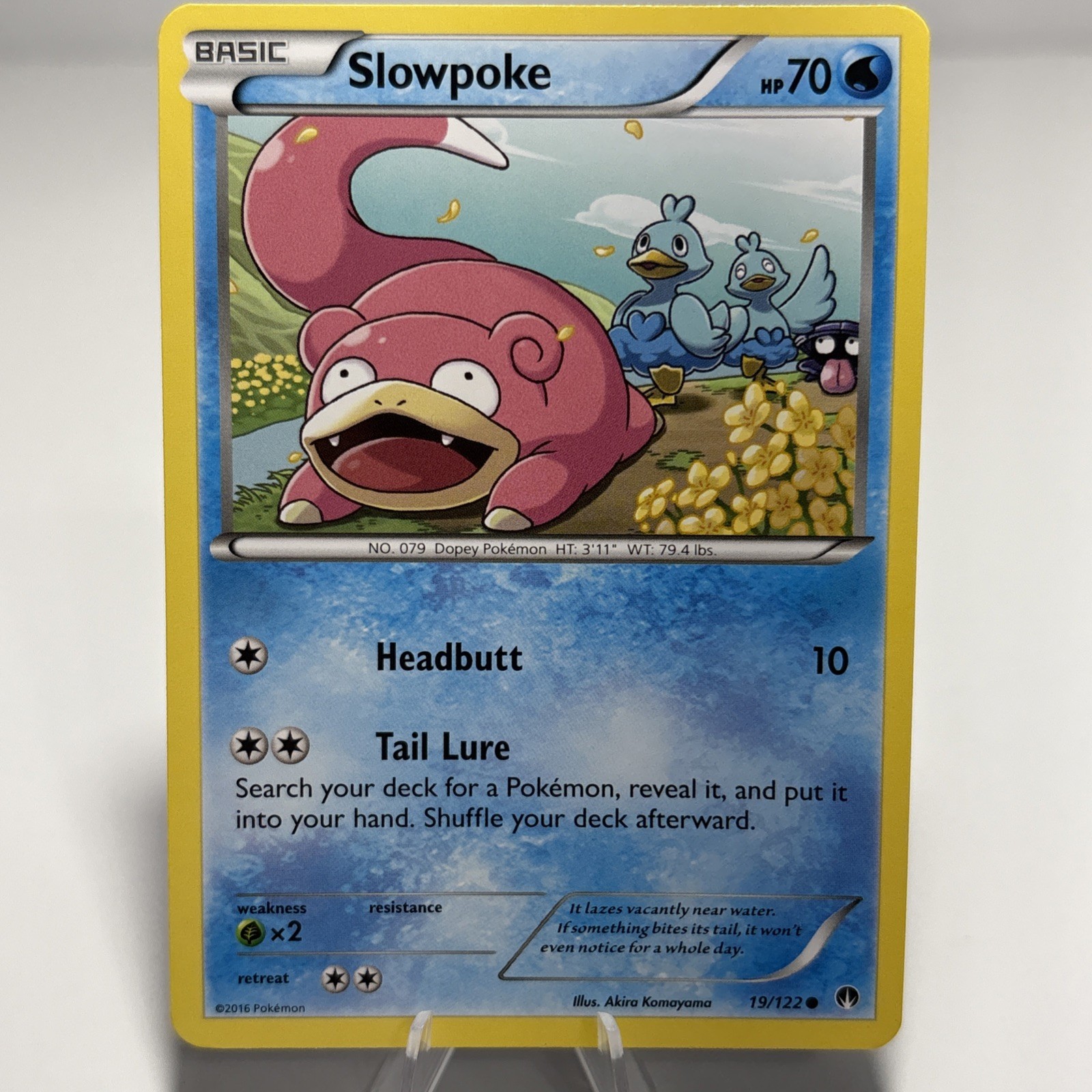 SLOWPOKE 2016 Pokemon BREAKpoint Common POKÉMON 19/122 SLOWPOKE 2016 Pokemon BREAKpoint Common POKÉMON 19/122