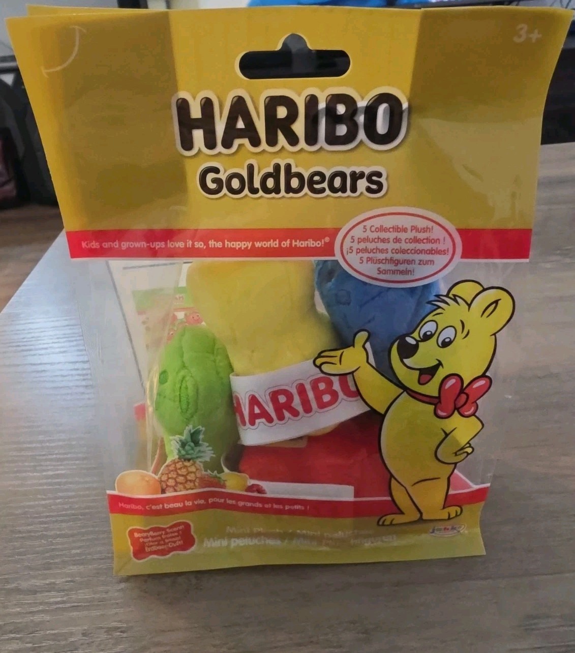 RARE Jakks Pacific Haribo Goldbears 5 Pack Mini Plush Toys Scented Sealed NEW RARE Jakks Pacific Haribo Goldbears 5 Pack Mini Plush Toys Scented Sealed NEW