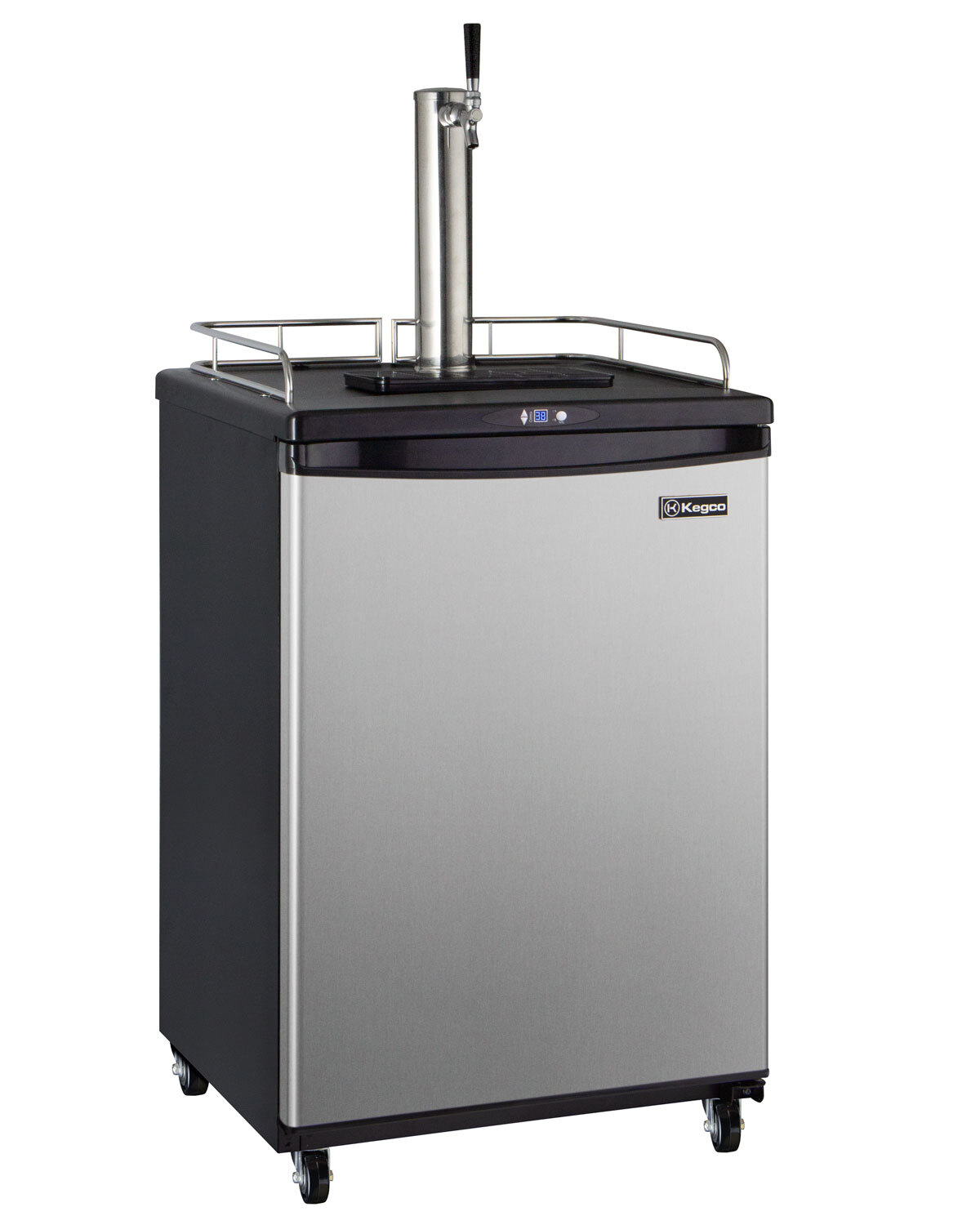 Kegco Z163S-1 Full Size Single Faucet Commercial Digital Kegerator - Stainless