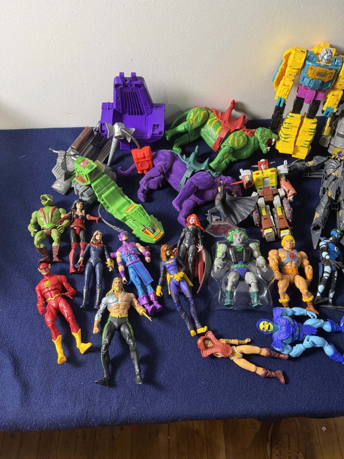Huge Action Figure Lot MOTU Masters of the Universe Transformers Marvel DC Huge Action Figure Lot MOTU Masters of the Universe Transformers Marvel DC