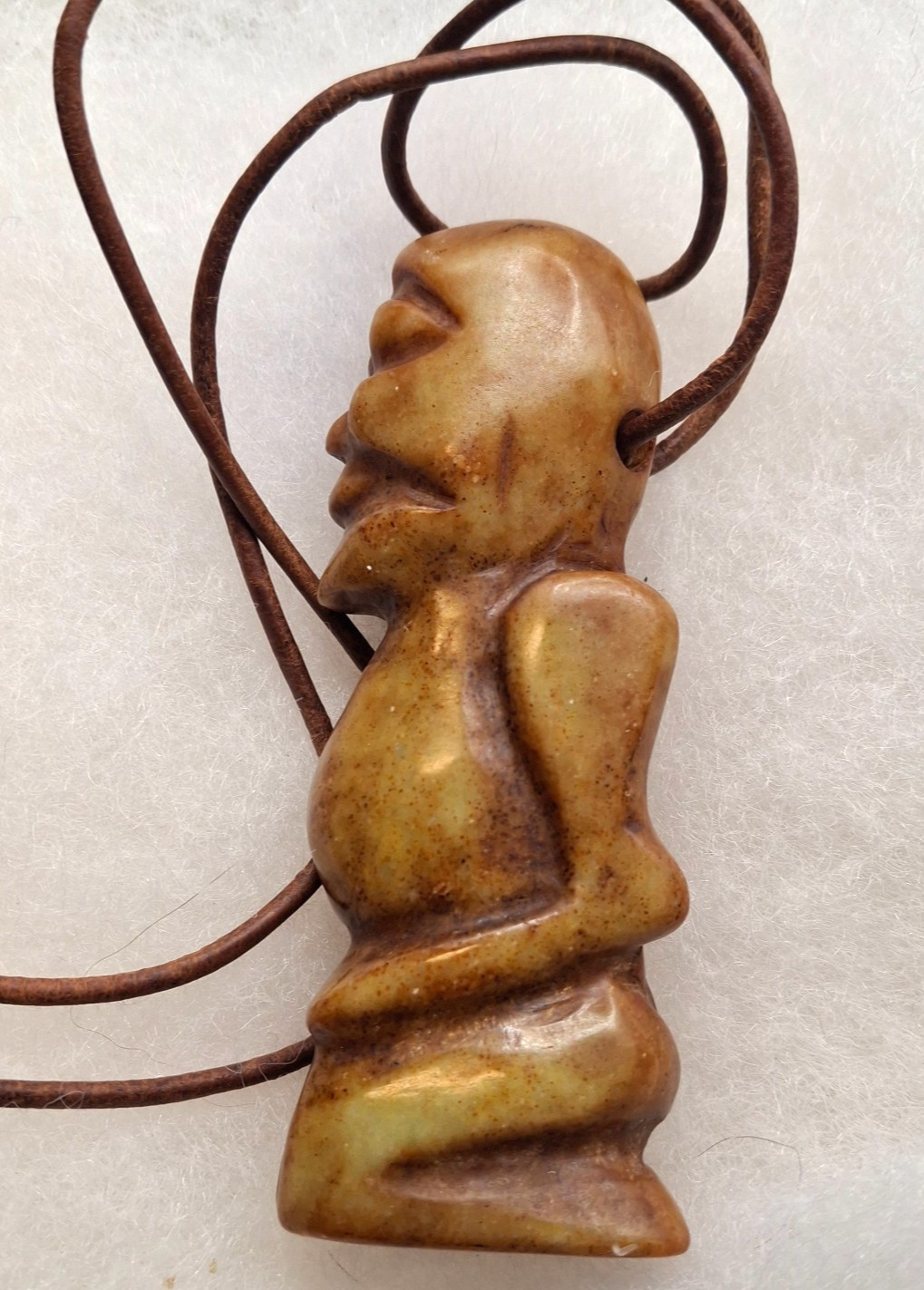 Chinese Hongshan Culture Nephrite Jade Pendant 3.5