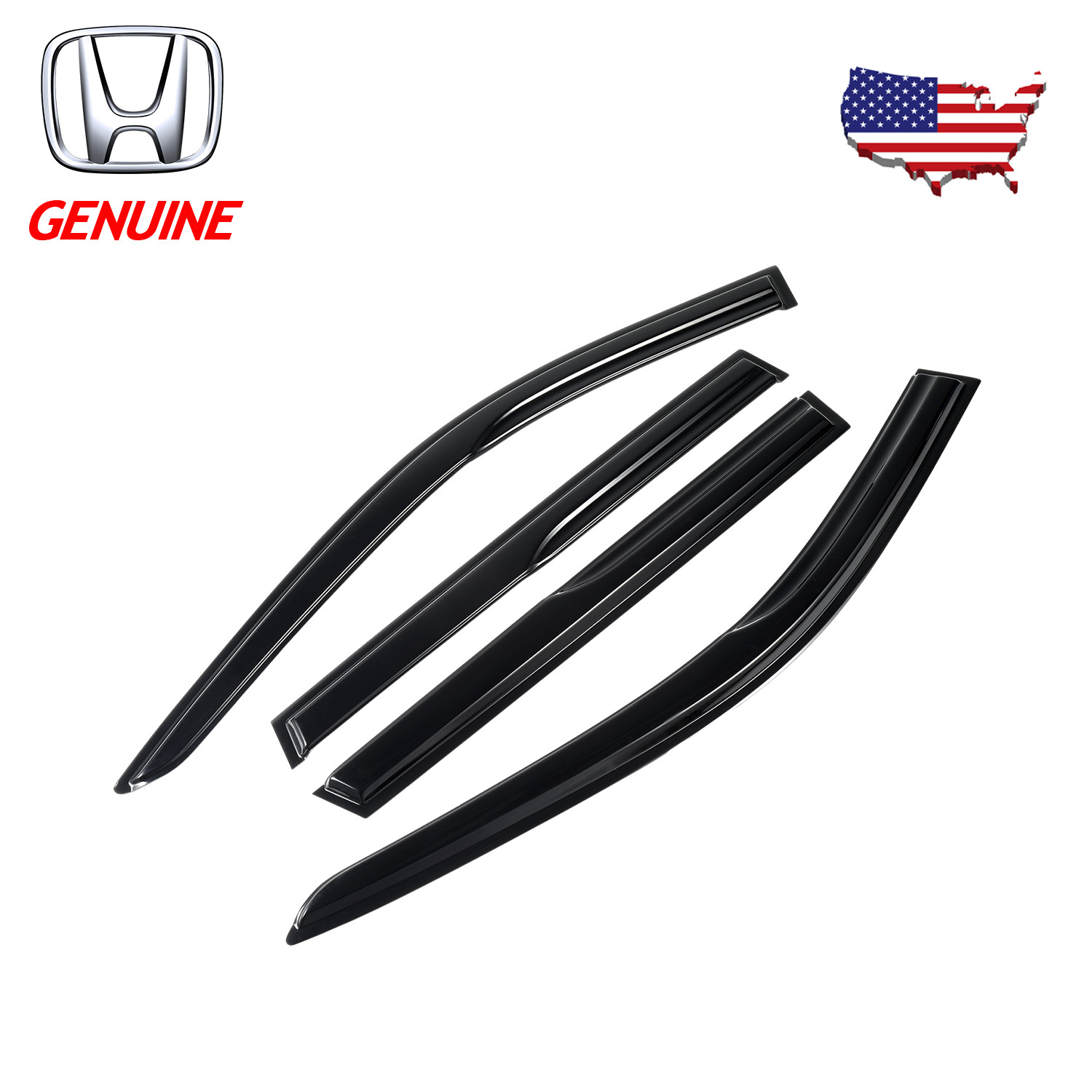4X Genuine Honda CRV 4-Door 2023-2025 Window Visors Rain Guard Deflector 4X Genuine Honda CRV 4-Door 2023-2025 Window Visors Rain Guard Deflector