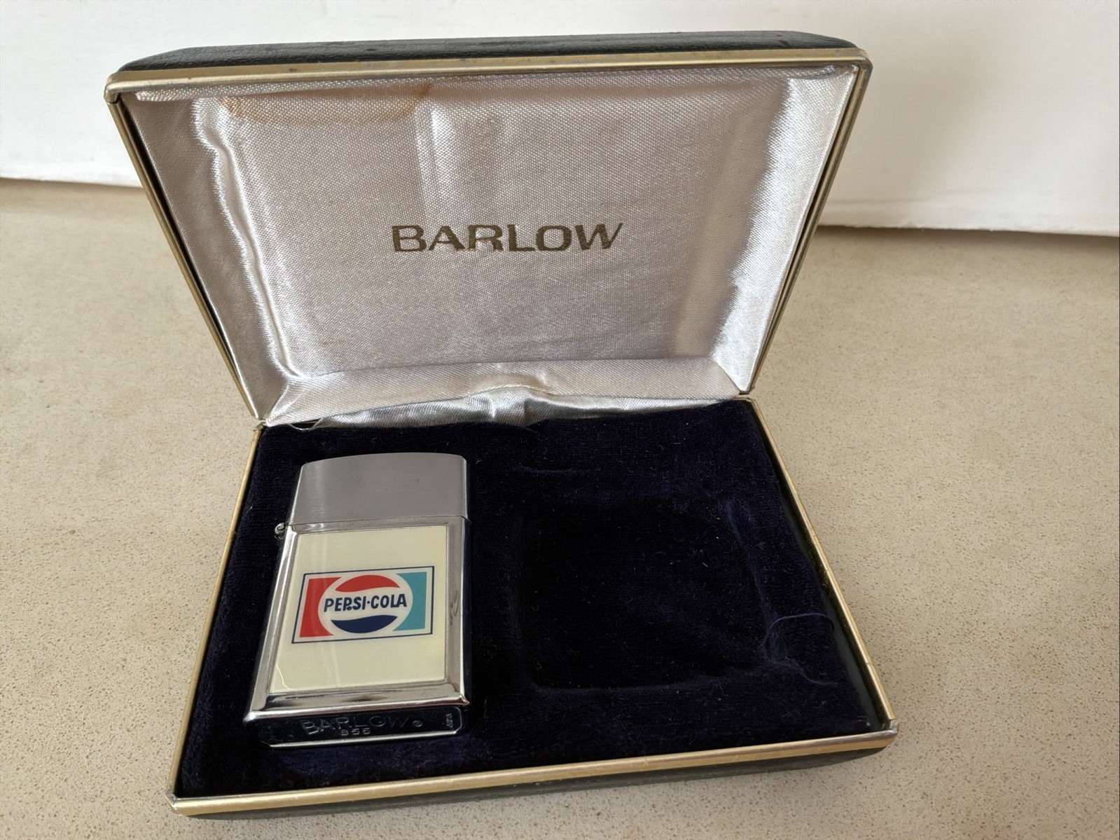 Vintage 1970’s Barlow Pepsi-Cola Advertising Lighter. 