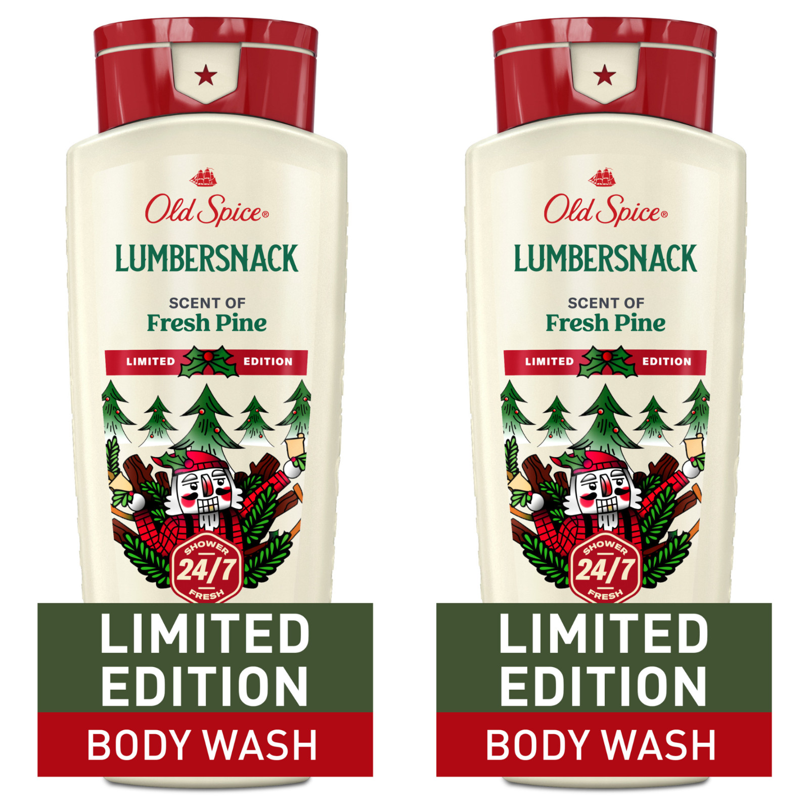Old Spice Men\'s Body Wash Holiday Edition Lumbersnack 16 oz 2-Pack Old Spice Men\'s Body Wash Holiday Edition Lumbersnack 16 oz 2-Pack