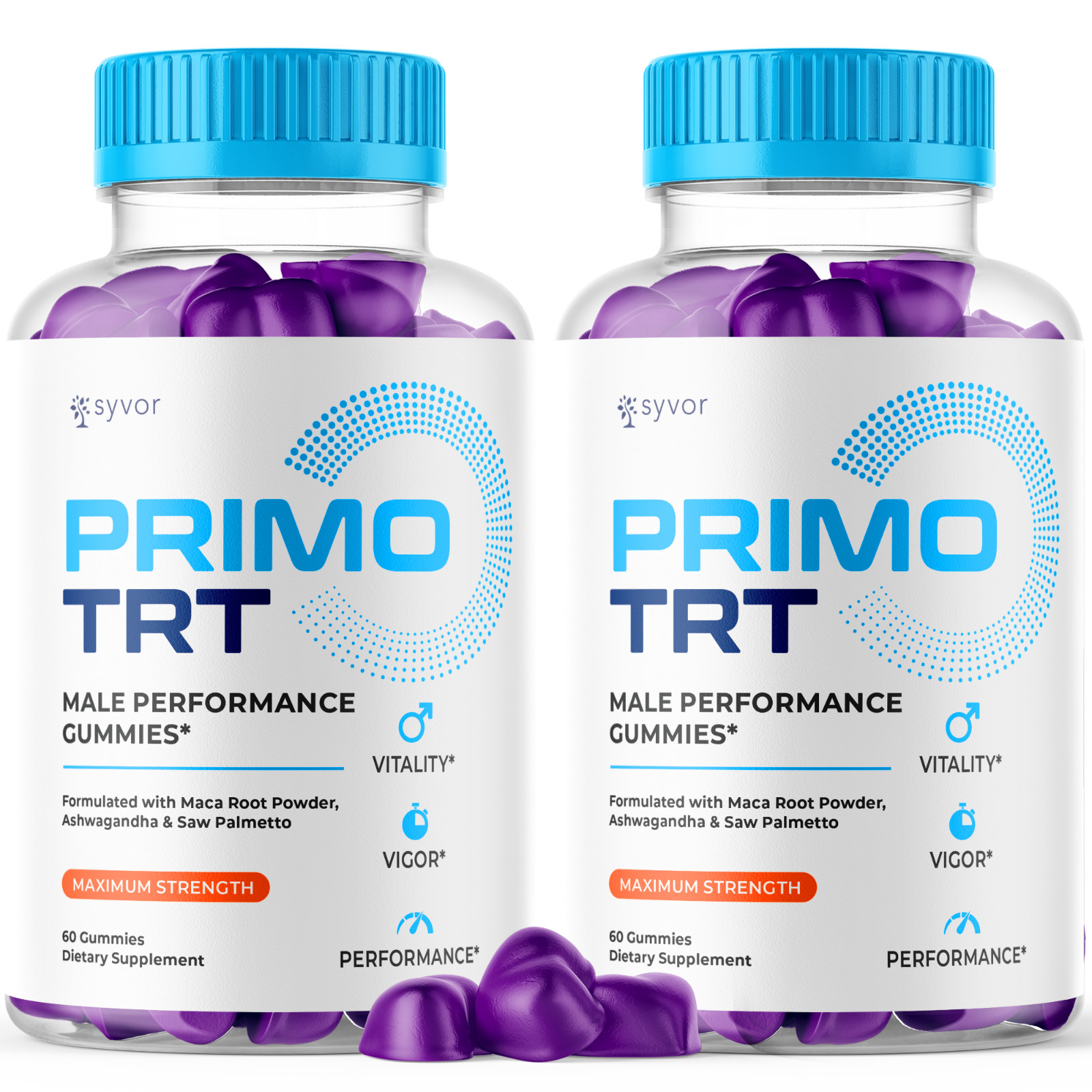 Primo TRT Men\'s Gummies Advanced Pro Formula Chewable Supplement 120 Gummies
