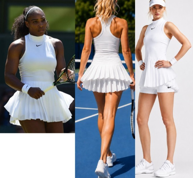 Nwt STUNNING RARE Nike White Tennis Dress Pleated Skirt S Small NEW Nwt STUNNING RARE Nike White Tennis Dress Pleated Skirt S Small NEW