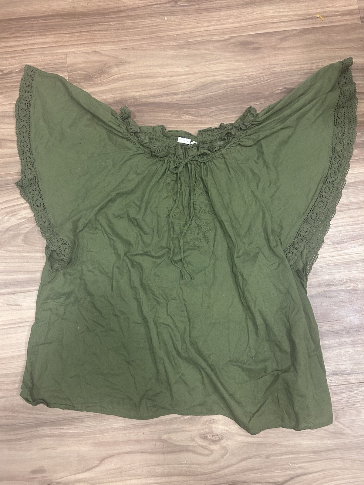 Dark Green Women’s Sleeveless Blouse Extra Large
