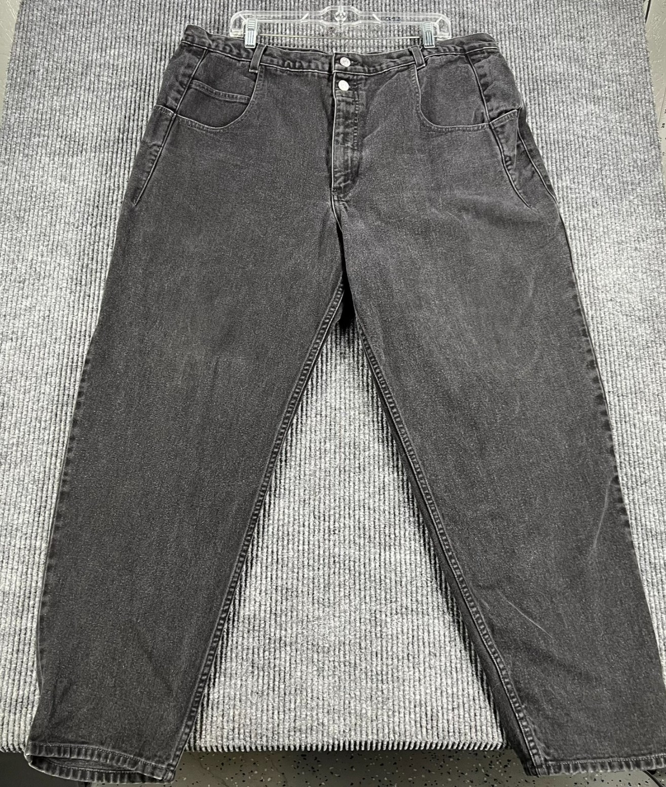 Vintage Guess Jeans Mens Size 42x31 Black Denim USA Made Baggy Classic
