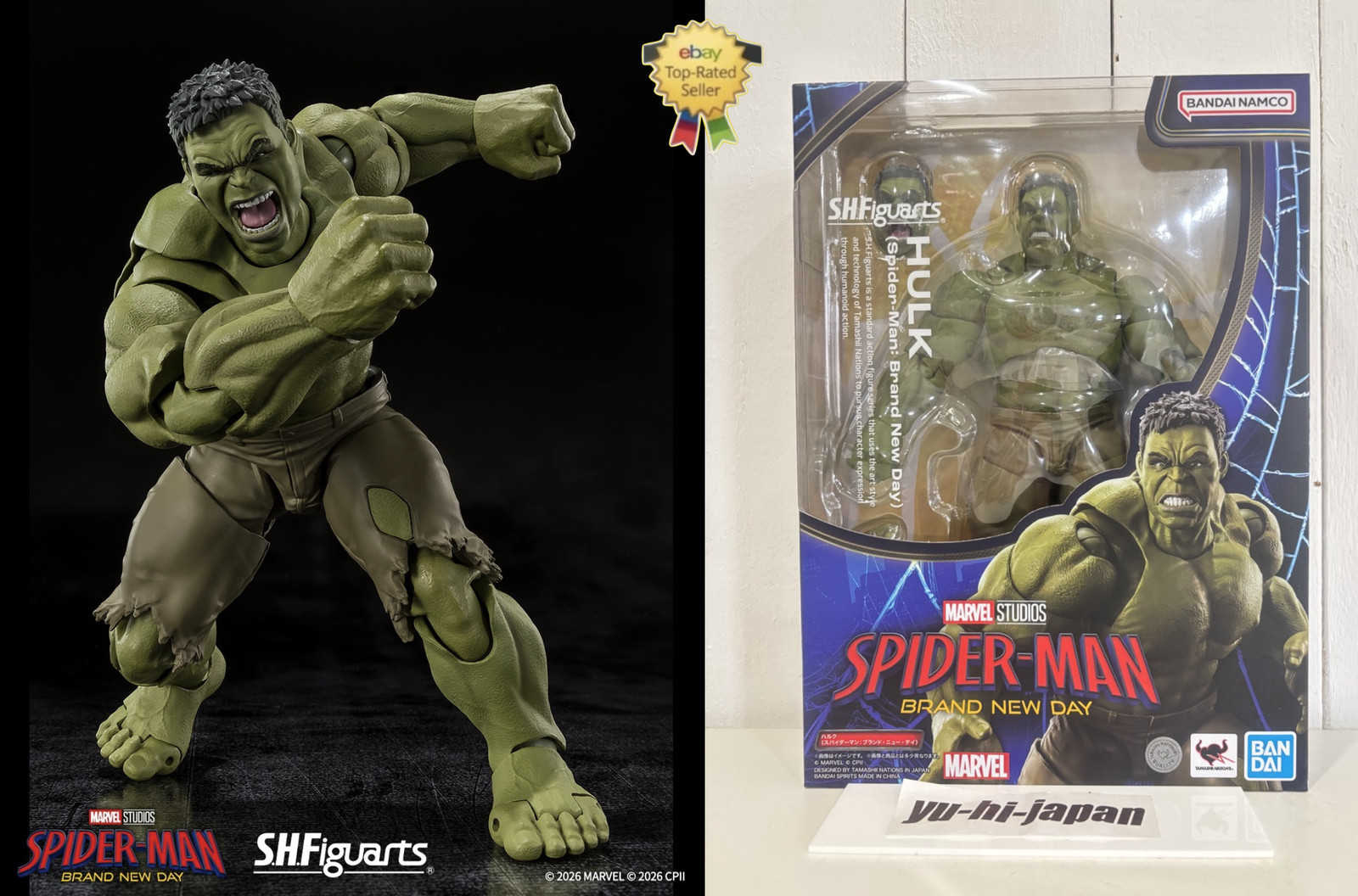 S.H.Figuarts Hulk Spider-Man Brand New Day Premium Bandai Figure New In Stock