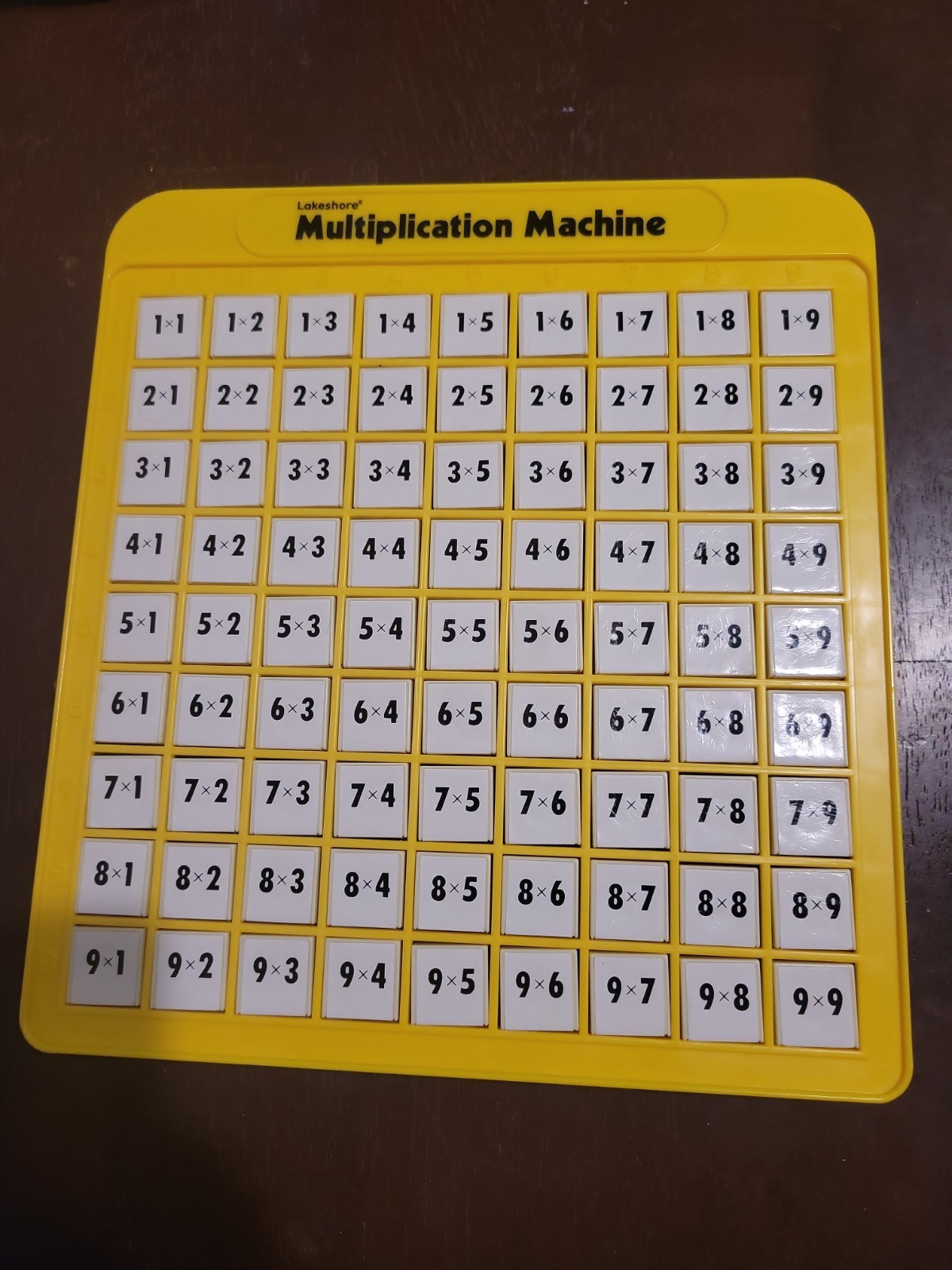Lakeshore Multiplication Machine, Yellow & White Press Up Answers, EXCELLENT Lakeshore Multiplication Machine, Yellow & White Press Up Answers, EXCELLENT