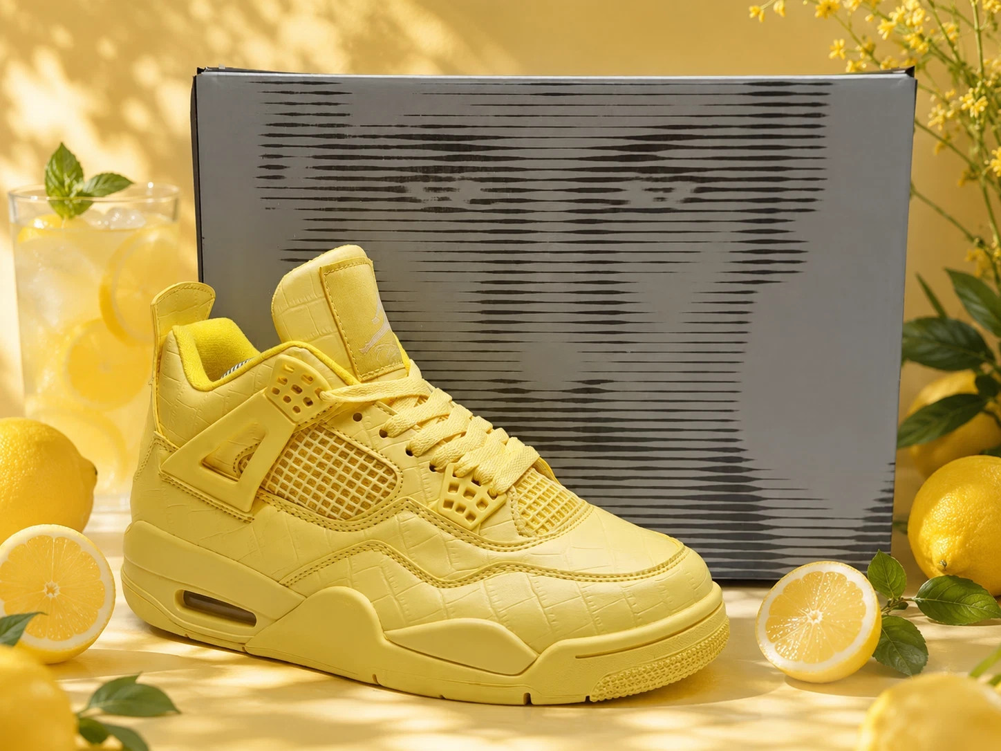 Men's J Balvin x Jordan 4 ‘Lemonade’ (2026) IW2872-700 Size US 7-12 Men's J Balvin x Jordan 4 ‘Lemonade’ (2026) IW2872-700 Size US 7-12
