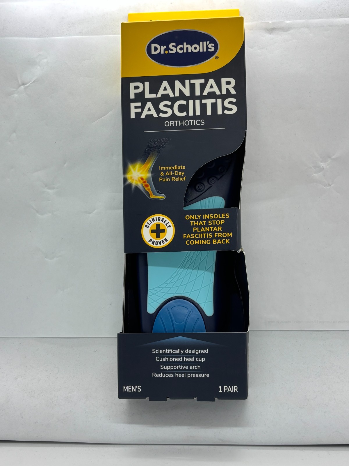 Dr Scholls Pain Relief Orthotics Plantar Fasciitis Mens 8-13, 1 Pair Trim To Fit Dr Scholls Pain Relief Orthotics Plantar Fasciitis Mens 8-13, 1 Pair Trim To Fit