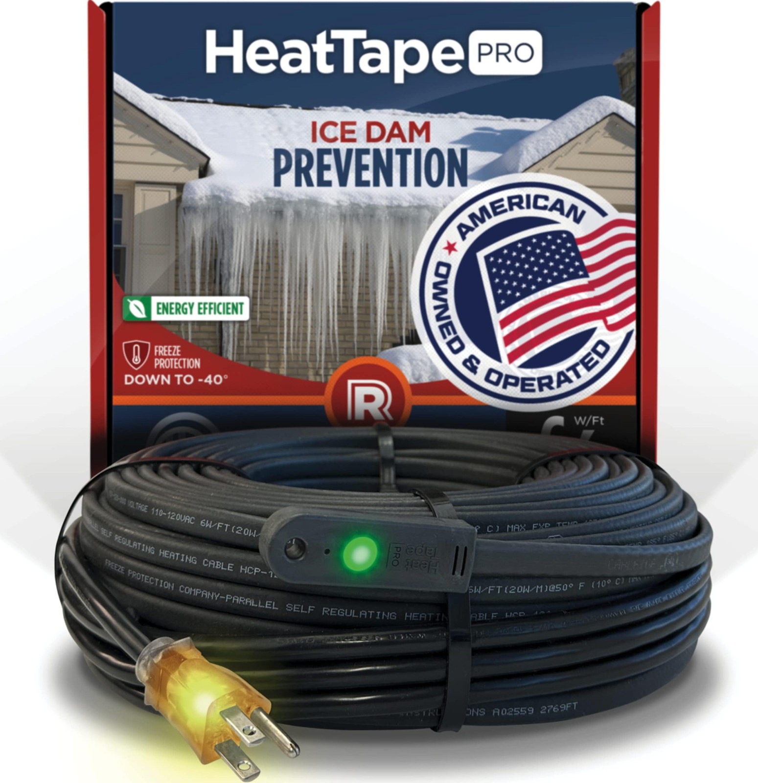 Radiant Solutions Company Heat Tape Pro - Self-Regulating Heat Cable - Long T...
