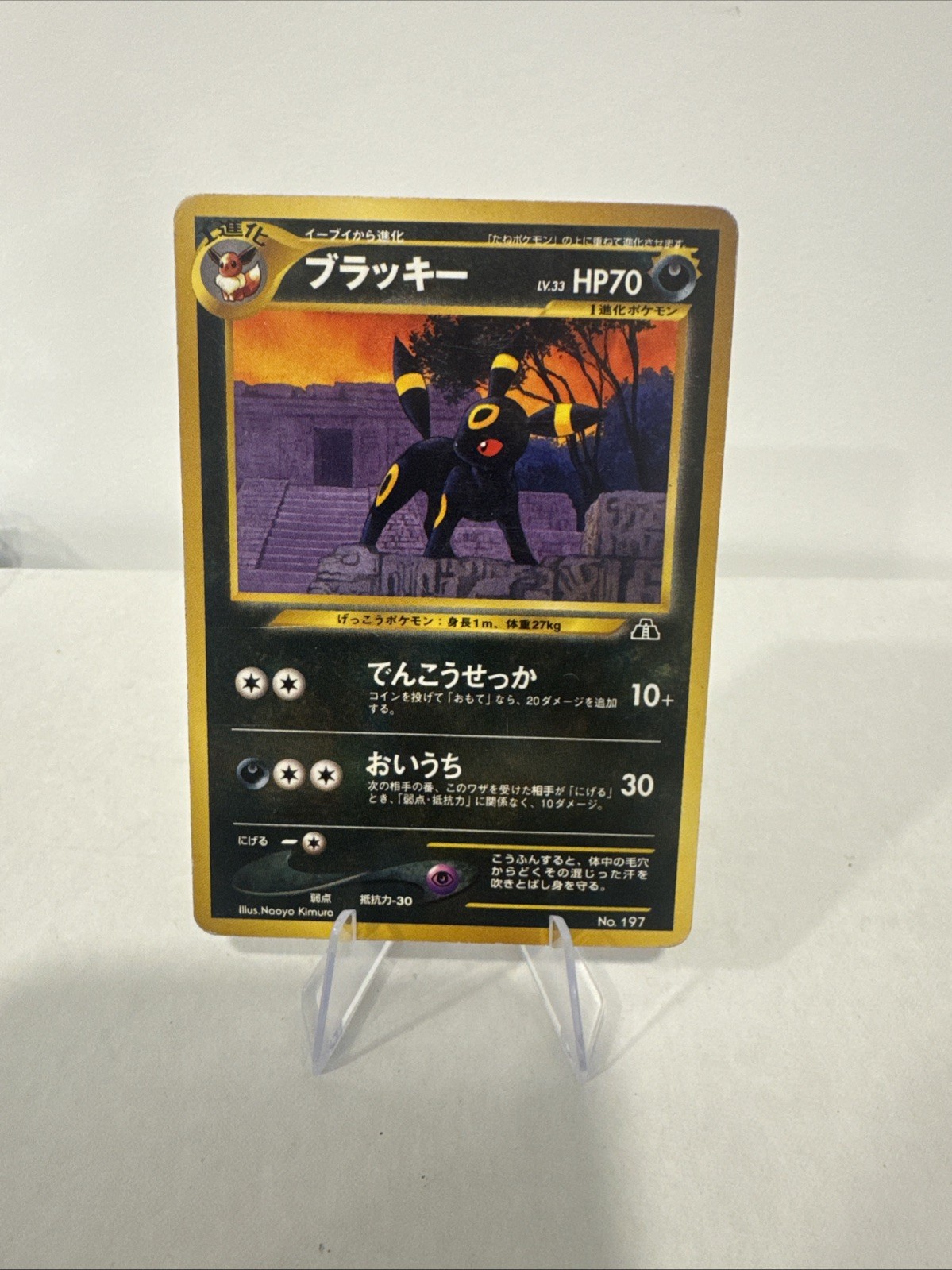 Umbreon NO. 197 Promo Neo Premium File 2 Pokemon Japanese Umbreon NO. 197 Promo Neo Premium File 2 Pokemon Japanese