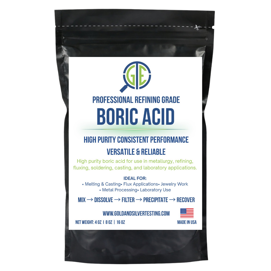 Boric Acid 5 lb 99% Pure Powder Flux Gold Silver E-Waste Metal Refining Melting