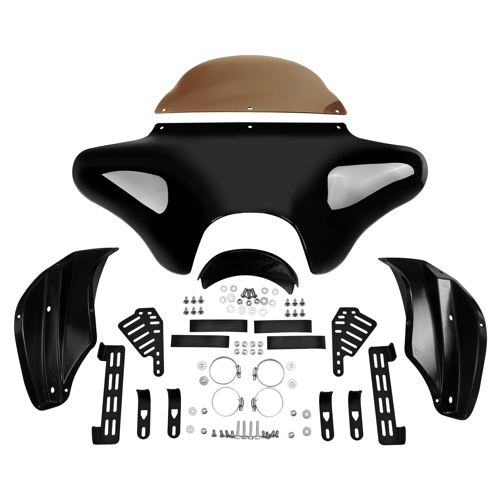 Batwing Fairing Windshield Fit For Harley Softail Deluxe Fatboy Heritage Classic