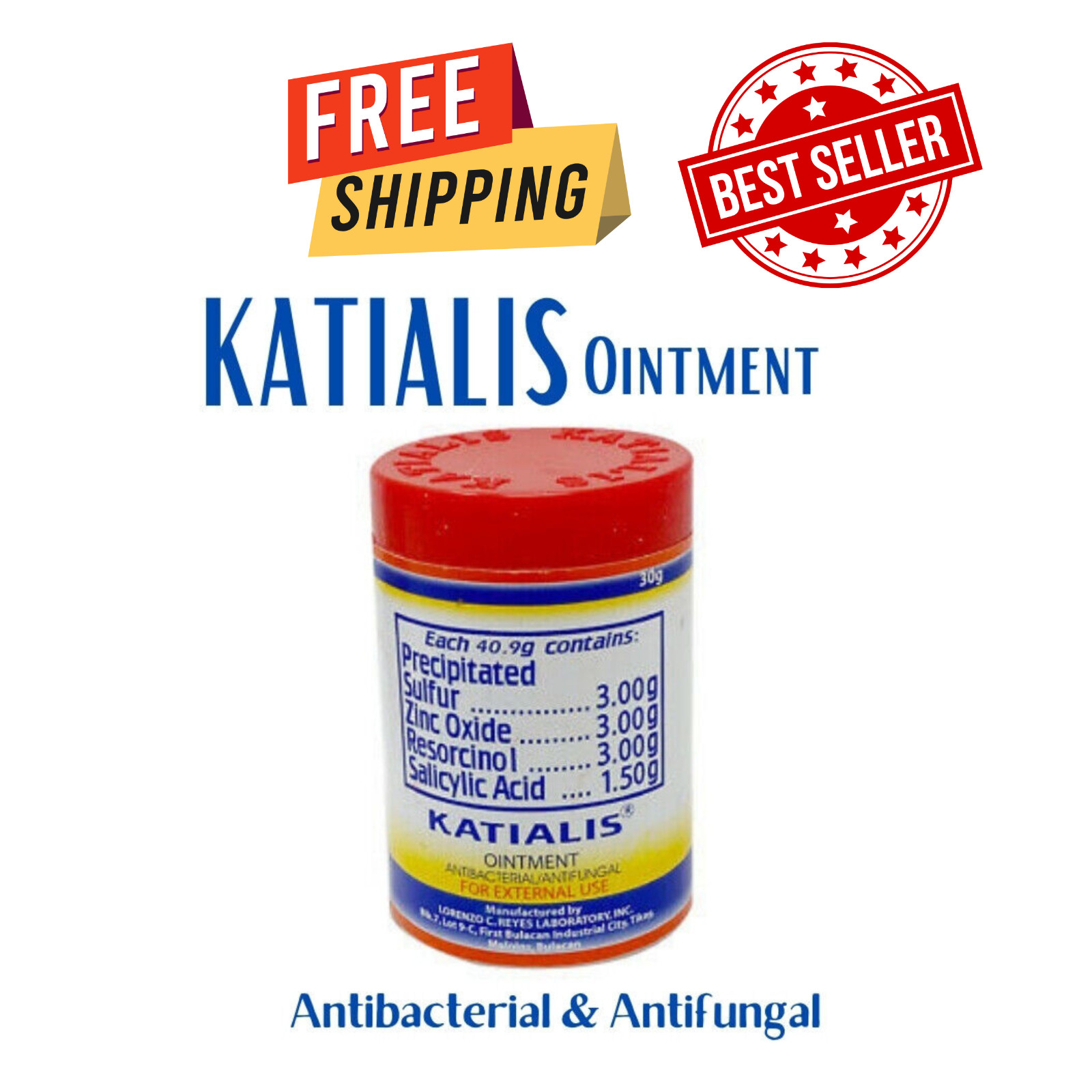 Katialis Medicated Ointment Large Jar 30grams Anti-itch Cream