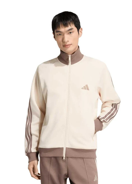 Adidas Mens Stadium Regular Fit Pique Jacket - Ivory Adidas Mens Stadium Regular Fit Pique Jacket - Ivory
