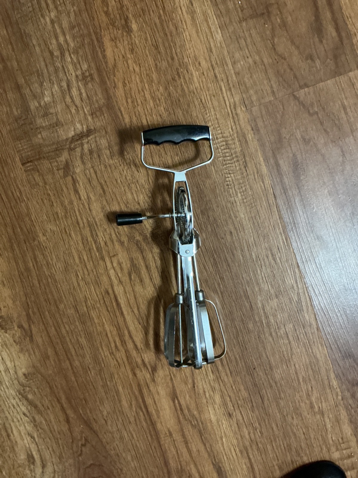 Vtg Hand Mixer Egg Beater Black Handle Stainless Steel Vtg Hand Mixer Egg Beater Black Handle Stainless Steel