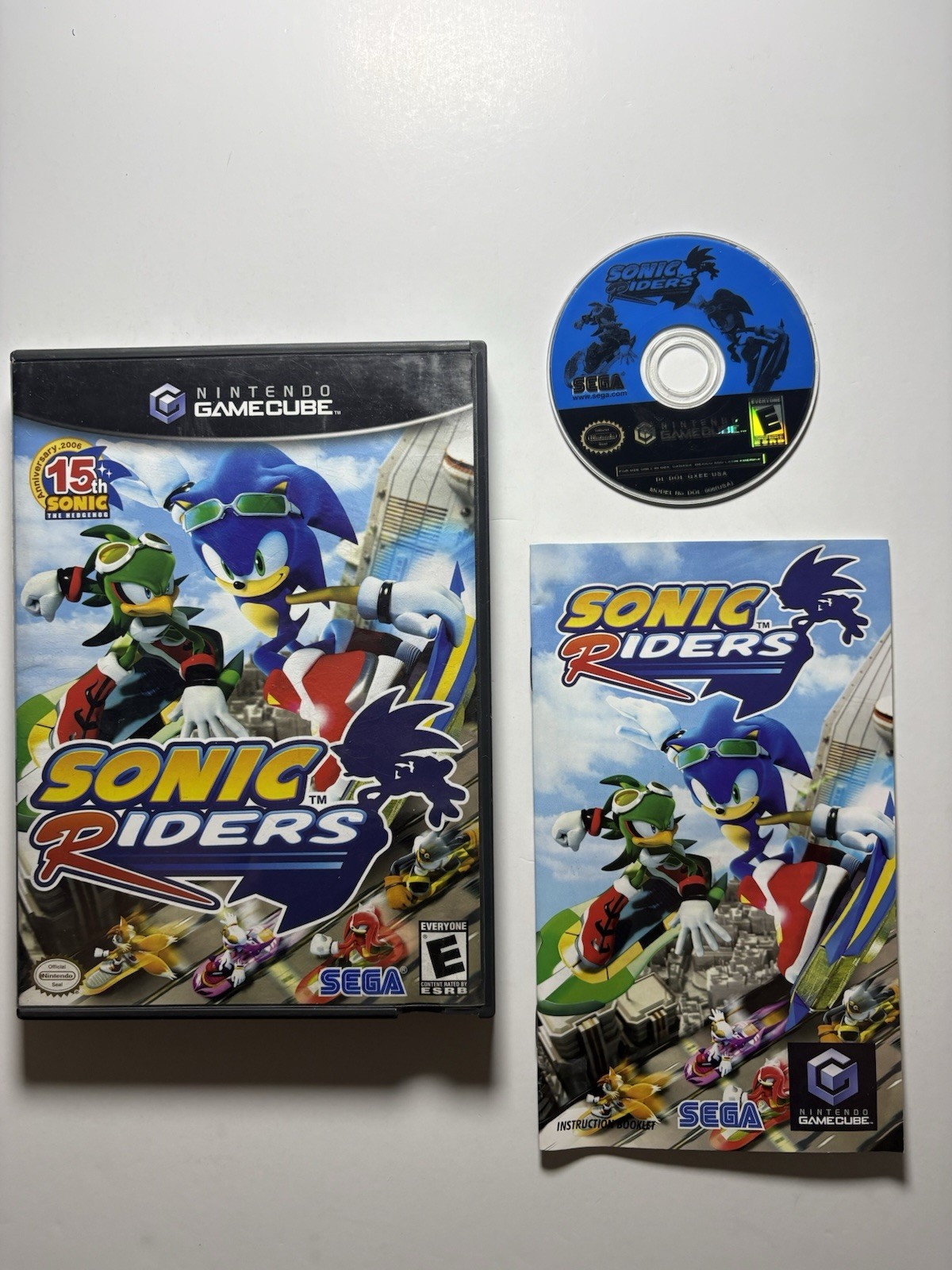 Sonic Riders (Nintendo Gamecube, 2006) CIB Complete w/Manual Tested