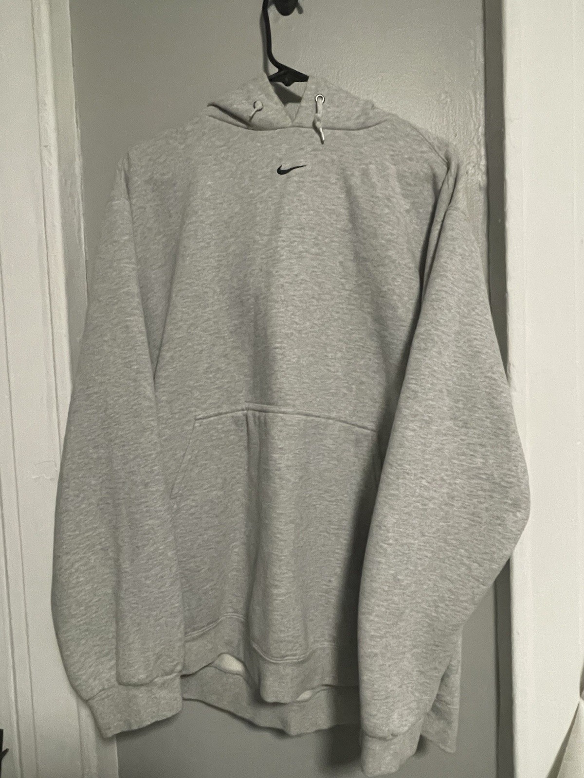 Vintage 90s Nike Center Middle Swoosh Hoodie Sweatshirt Gray Size Large Vintage 90s Nike Center Middle Swoosh Hoodie Sweatshirt Gray Size Large