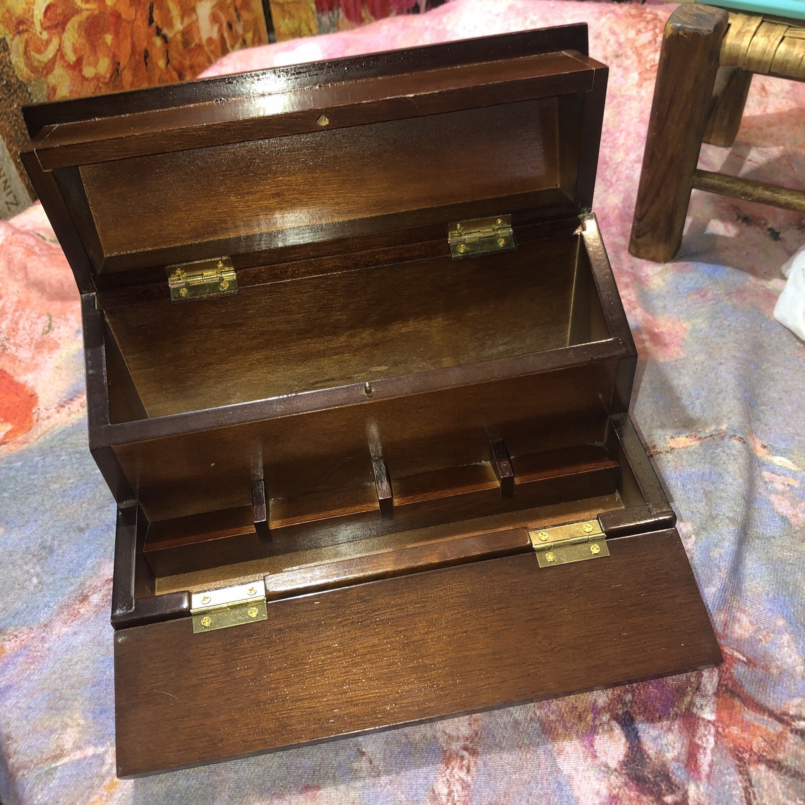 The Bombay Company Wooden Desk Organizer Vintage Trinket Jewelry Letter Box. 😍 The Bombay Company Wooden Desk Organizer Vintage Trinket Jewelry Letter Box. 😍