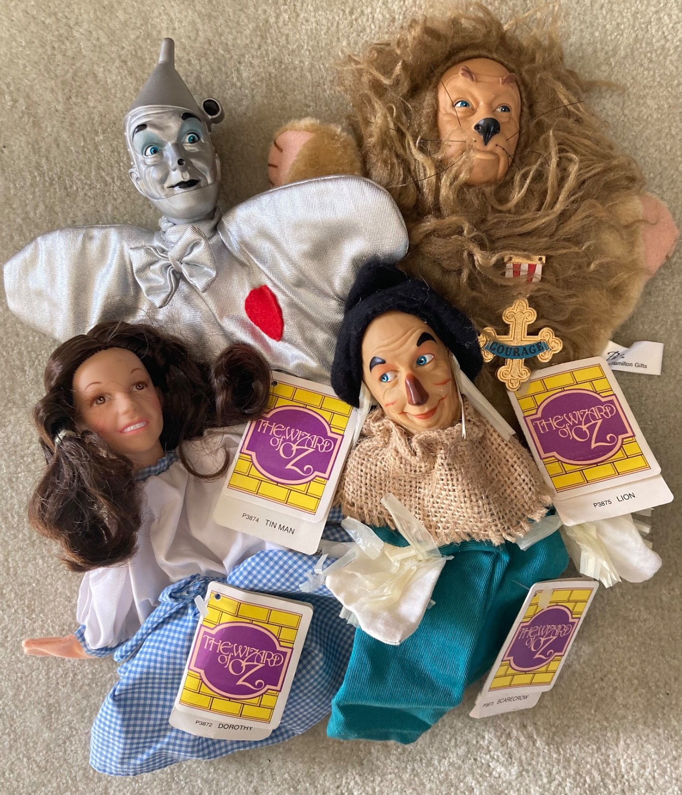 Vintage 1988 Wizard of Oz Puppets/Dolls (Set of 4) – NWT