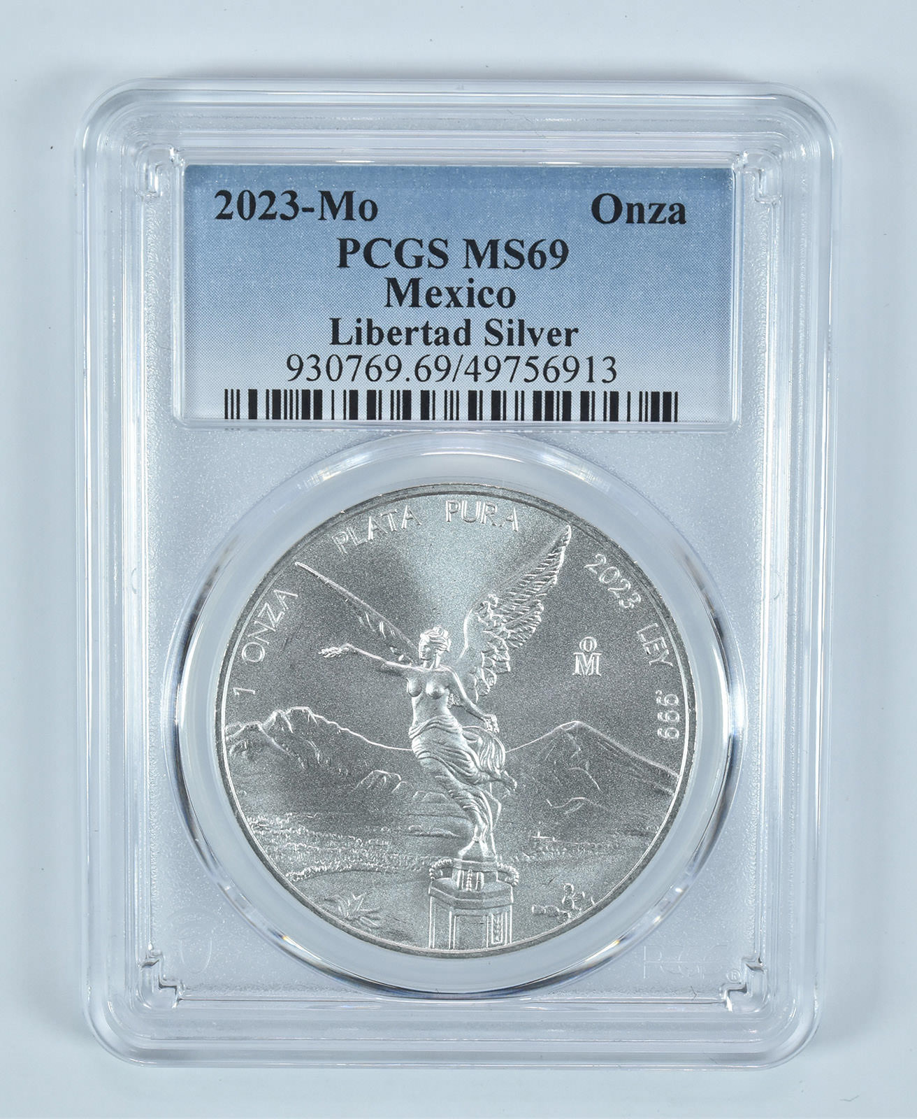 2023 Mo Mexico 1 Onza Silver Libertad MS69 PCGS Blue Label 2023 Mo Mexico 1 Onza Silver Libertad MS69 PCGS Blue Label
