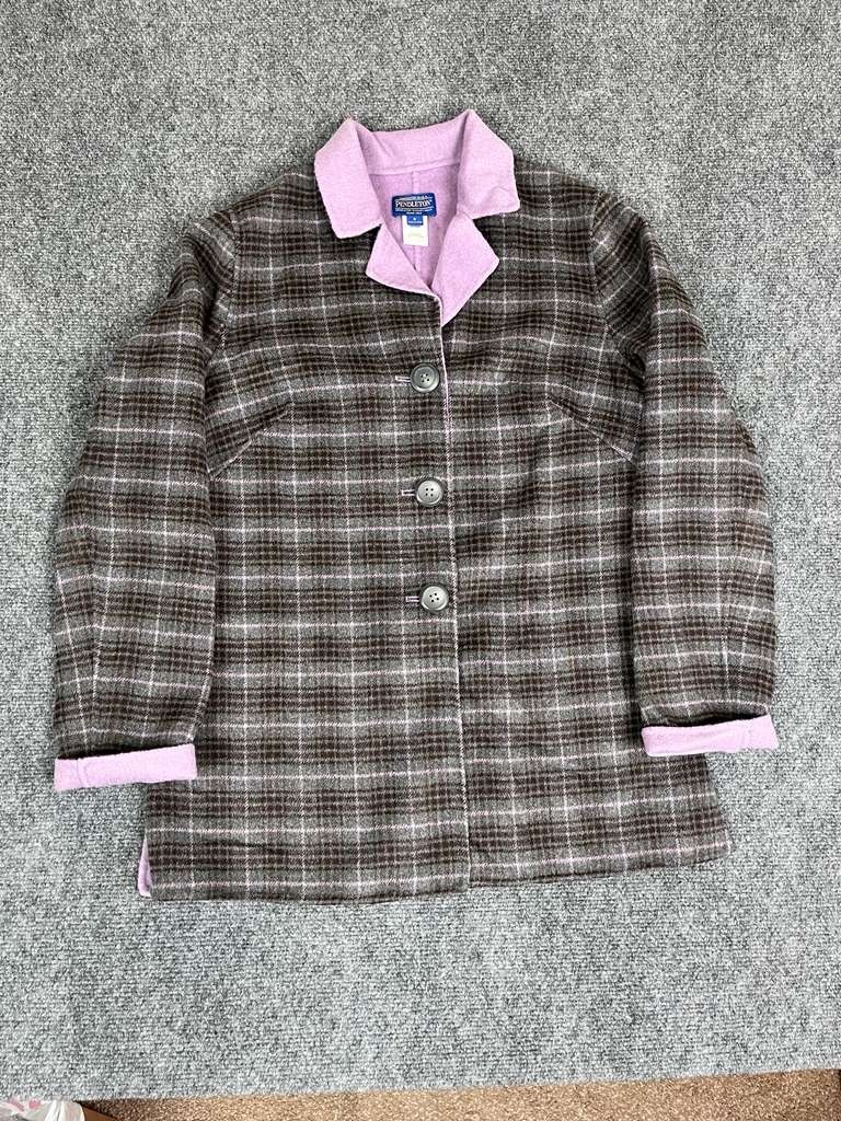 Pendleton Reversible Multicolor Plaid 3-Button Wool Jacket Size Small Pendleton Reversible Multicolor Plaid 3-Button Wool Jacket Size Small