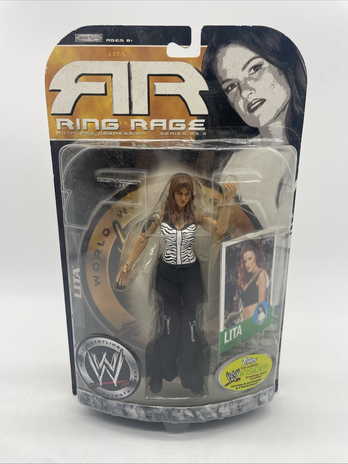 WWE Lita Action Figure Ring Rage Series 22.5 Ruthless Aggression 2006 NEW WWE Lita Action Figure Ring Rage Series 22.5 Ruthless Aggression 2006 NEW