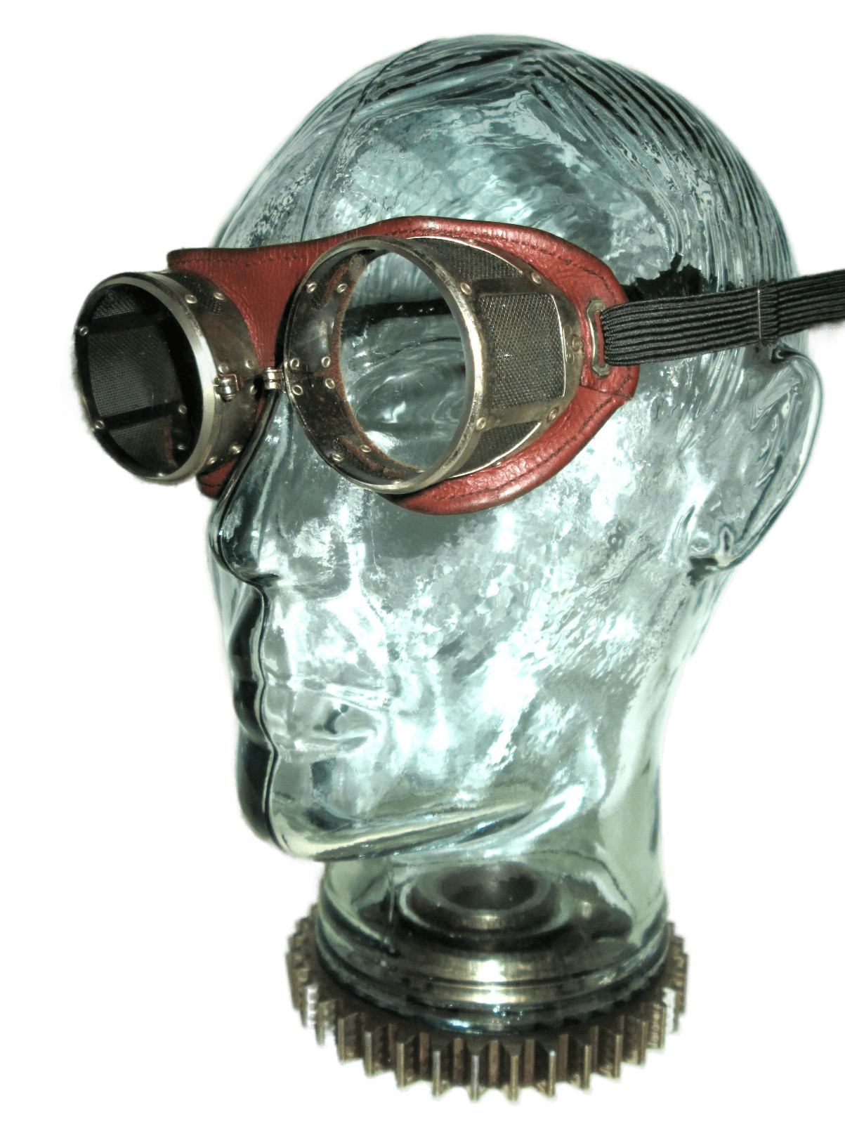 Antique Leather American Optical NFA Goggles VTG National Foundry Safety Glasses