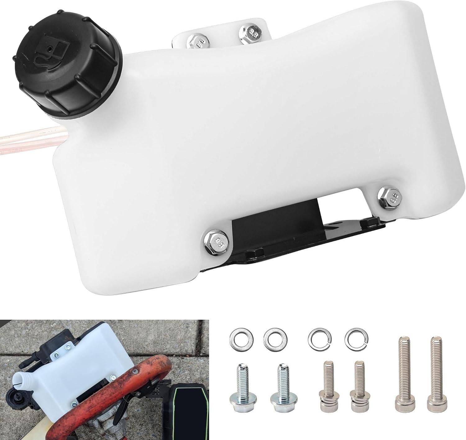 10683 Fuel Gas Tank Three Tab Style Compatible with Earthquake E43, MC43, MC43E, 10683 Fuel Gas Tank Three Tab Style Compatible with Earthquake E43, MC43, MC43E,